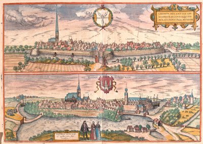 Krempe and Rendsburg, Germany by Franz Hogenberg