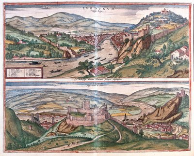 Lyon - Vienne, France (engraving) by Franz Hogenberg