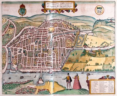 Rouen, France by Franz Hogenberg