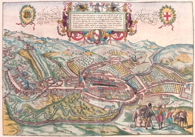 Serravalle, Vittorio Veneto, Italy (engraving) by Franz Hogenberg