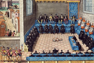 Sitting of Parliament, June 10 by Franz Hogenberg