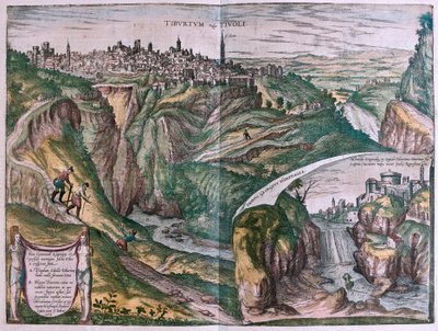 Tivoli, Italy (engraving) by Franz Hogenberg