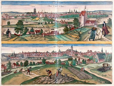 Tours - Angers, the Garden of France by Franz Hogenberg