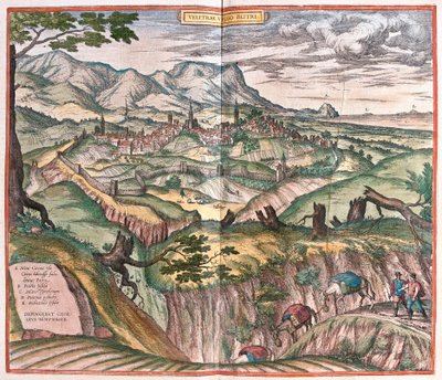 Velletri, Italy (engraving) by Franz Hogenberg