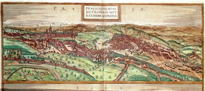 View of Prague by Franz Hogenberg