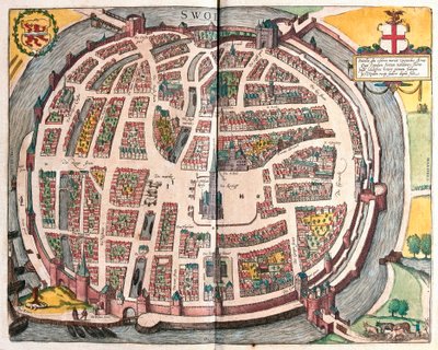 Zwolle, Netherlands (engraving) by Franz Hogenberg