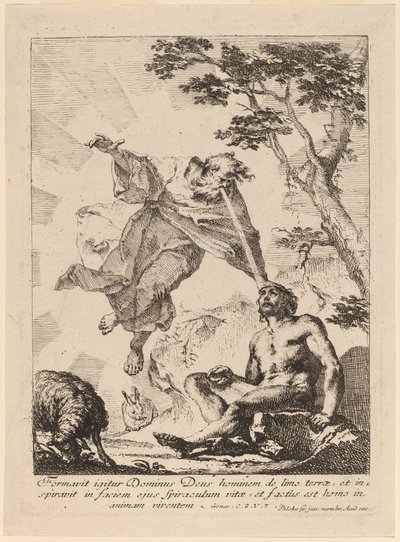God Breathing Life into Adam by Franz Karl Palko