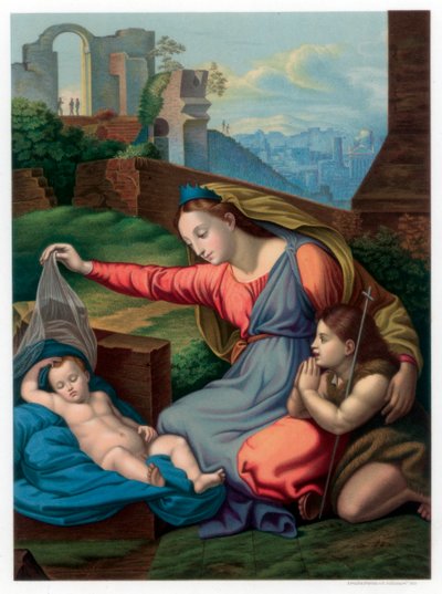Madonna of the Blue Diadem, 1510-1511 1870 by Franz Kellerhoven