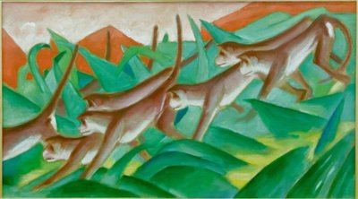 Monkey Frieze by Franz Marc