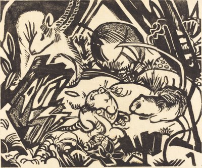 Animal Legend, 1912 by Franz Marc