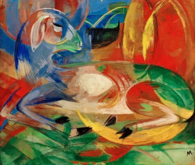 Blue Lamb by Franz Marc