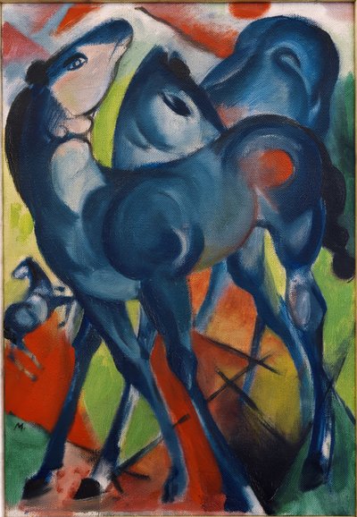 The Blue Foals by Franz Marc