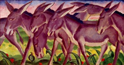 Donkey Frieze by Franz Marc