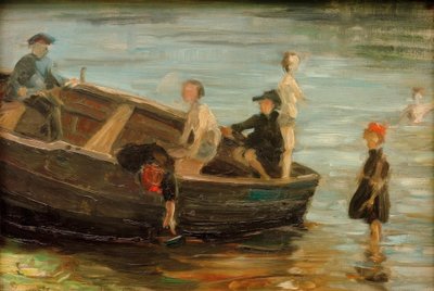 Children in the Boat by Franz Marc