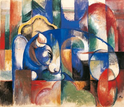 Lying Bulls by Franz Marc