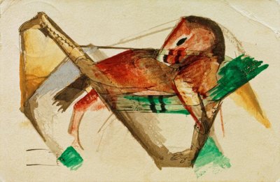 Little Horse in Pale Pink by Franz Marc
