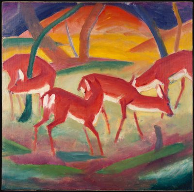 Red Deer 1 by Franz Marc