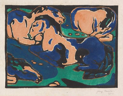 Resting Horses by Franz Marc