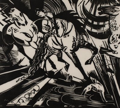 Riding School by Franz Marc