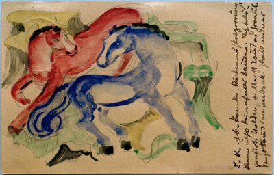 Red and Blue Horse by Franz Marc