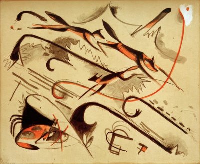Scherzo (Playing Foxes) by Franz Marc