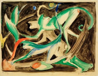 Playing Monkeys by Franz Marc