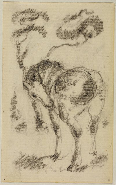 Standing Horse with Trees by Franz Marc