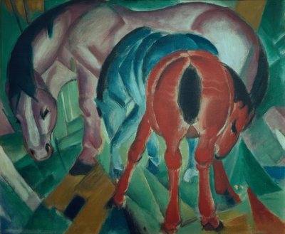 Mare with Foal by Franz Marc