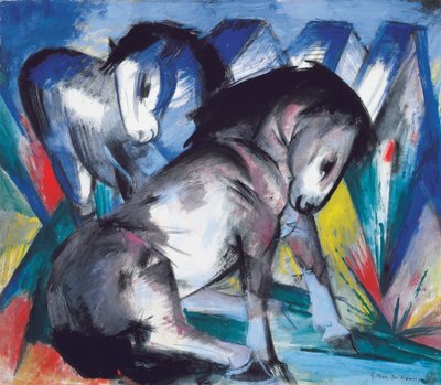 Two Horses by Franz Marc