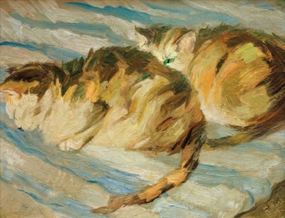 Two Gray Cats (Cat Study II) by Franz Marc