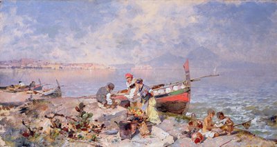 Bay of Naples by Franz Richard Unterberger