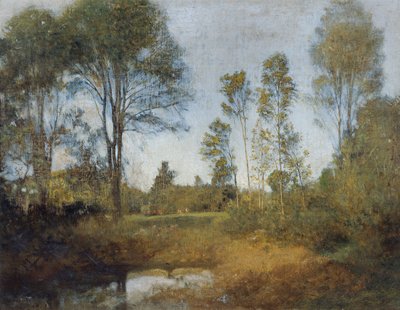 Landscape with Hay Wagon by Franz Rumpler