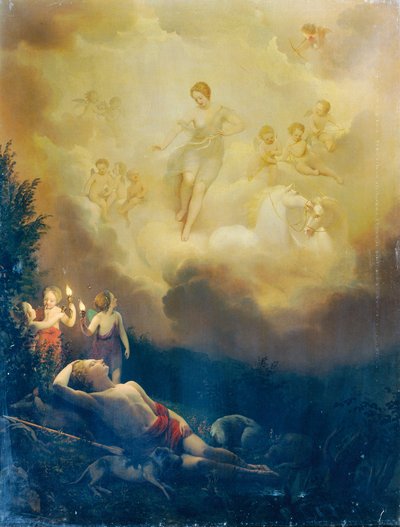 Diana and Endymion by Franz Schrotzberg