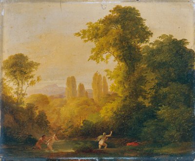 Landscape with Mythological Staffage by Franz Schrotzberg