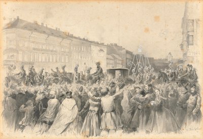 Procession of Alexander II, 1862 by Franz Teichel