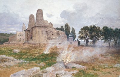 Ruins of a Temple, South America by Franz Thiele