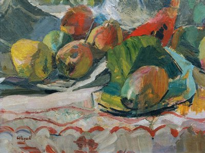 Fruit Still Life by Franz Wiegele