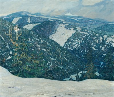 Isergebirge Landscape by Franz Wilhelm Jäger