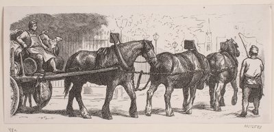 London Brewery Workers by Franz Wilhelm Obermann
