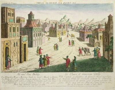 Old and New Delhi by Franz Xaver Habermann