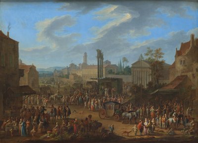 Fair with Temple and Maypole by Franz de Paula Ferg