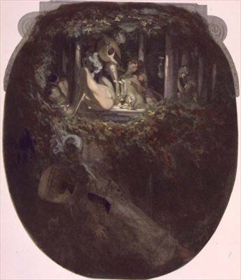 The Serenade by Franz von Bayros (1866 1924)