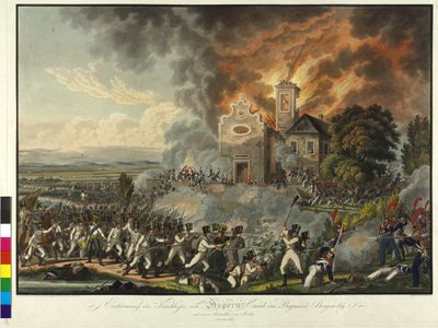 Battle of Aspern 1809 by Franz von Habermann