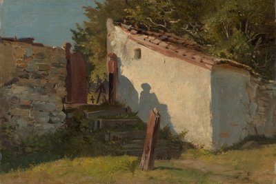 Village Cemetery Entrance by Franz von Lenbach
