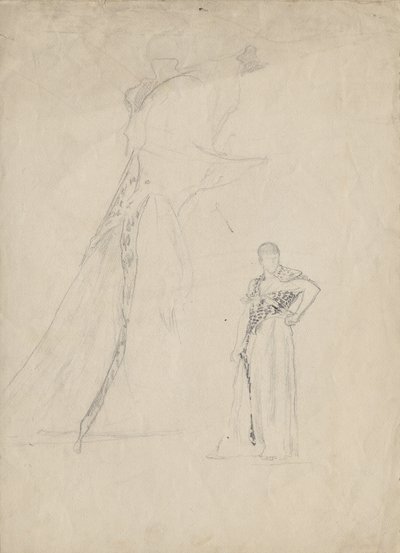 Drapery Study with Leopard Skin by Franz von Matsch