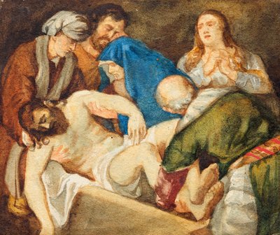 Burial by Franz von Matsch