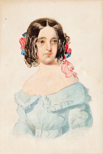 Portrait of a Girl by Franz von Matsch