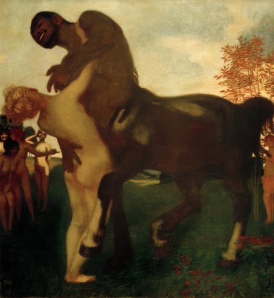 Centaur and Nymph by Franz von Stuck