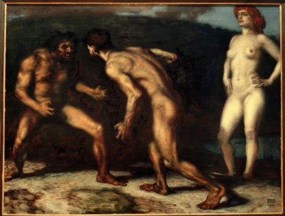 The Struggle for the Woman by Franz von Stuck