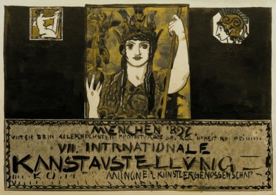 F. v. Stuck, Poster Design 1897 by Franz von Stuck